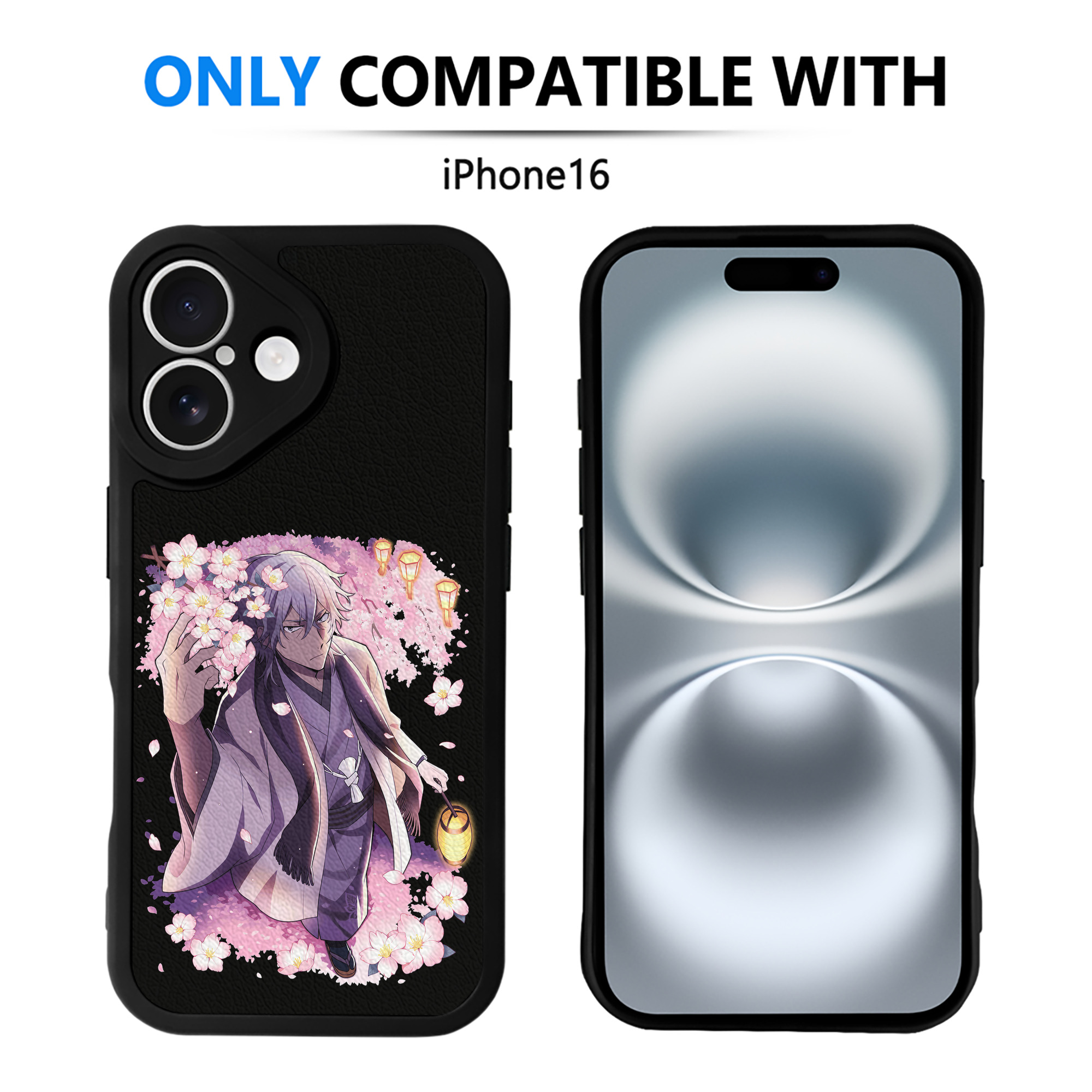 （画像用） 文豪ストレイドッグス Bungo Stray Dogs 【iPhone 16シリーズ対応】シリコンスマホケース（レザー調） 材質：シリコン